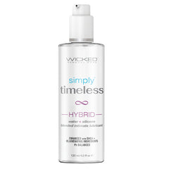 Wicked Simply Timeless Hybrid Water & Silicone Lubricant 4oz - Eros Fine Goods