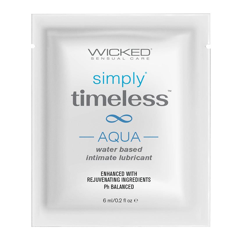 Wicked Simply Timeless Packet Aqua Foil Pack 6ml - Eros Fine Goods
