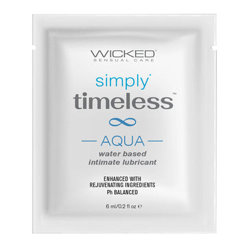 Wicked Simply Timeless Packet Aqua Foil Pack 6ml - Eros Fine Goods
