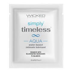 Wicked Simply Timeless Packet Aqua Foil Pack 6ml - Eros Fine Goods