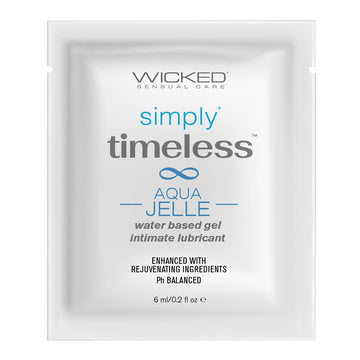 Wicked Simply Timeless Packet Aqua Jelle Foil Pack 6ml - Eros Fine Goods