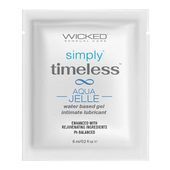 Wicked Simply Timeless Packet Aqua Jelle Foil Pack 6ml - Eros Fine Goods