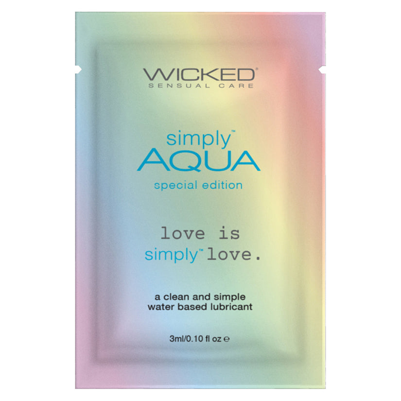 Wicked Sensual Simply Aqua Special Edition Foil Pack 3ml - Eros Fine Goods