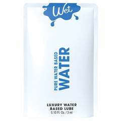 Wet Water Luxury Waterbased Lubricant 0.1oz - Eros Fine Goods
