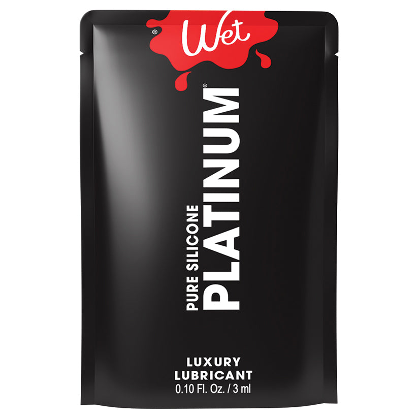 Wet Platinum Luxury Silicone Based Lubricant 0.1oz - Eros Fine Goods