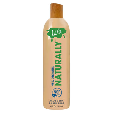 Wet 95% Organic Naturally Aloe Based Lubricant 4oz - Eros Fine Goods