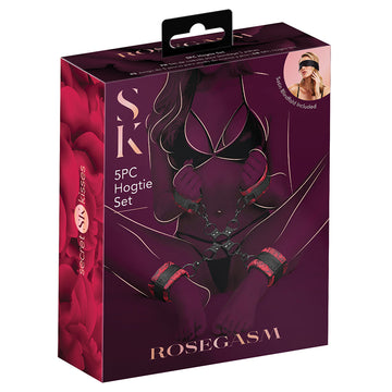 Secret Kisses Rosegasm 5pc Hogtie Set - Eros Fine Goods
