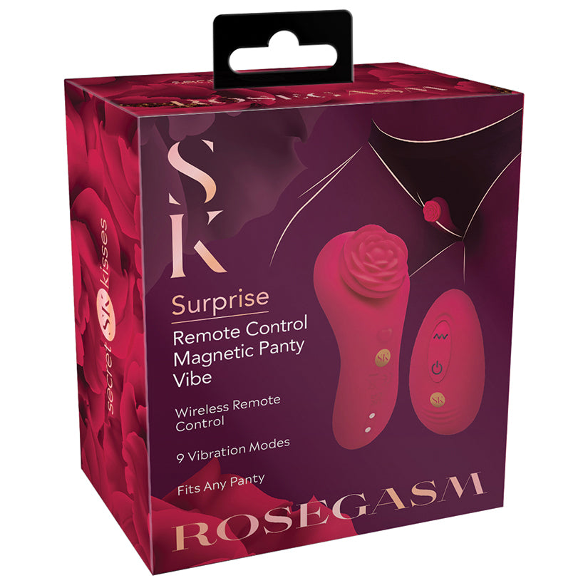 Secret Kisses Rosegasm Rose Surprise Panty Vibe - Eros Fine Goods