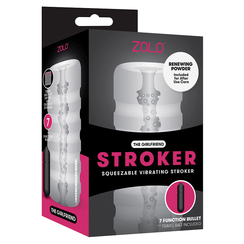 Zolo Girlfriend Squeezeable Vibrating Stroker - Eros Fine Goods