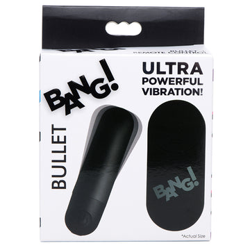 Bang Vibrating Bullet with Remote Control-Black - Eros Fine Goods
