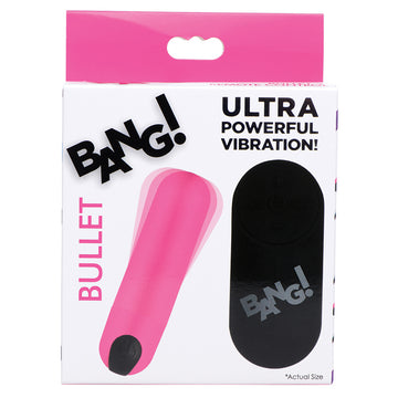 Bang Vibrating Bullet with Remote Control-Pink - Eros Fine Goods