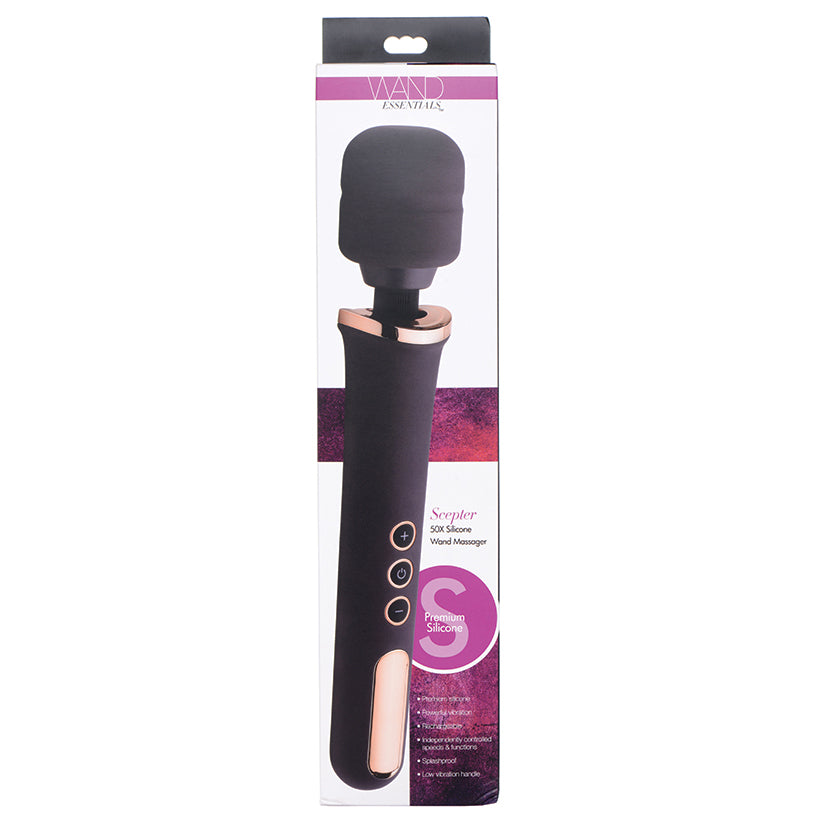 Wand Essentials 50X Scepter Silicone Wand Massager - Eros Fine Goods