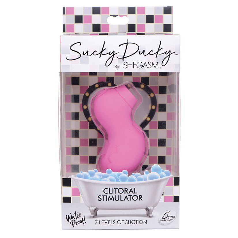 Shegasm Sucky Ducky 7x Clitoral Stimulator-Pink - Eros Fine Goods