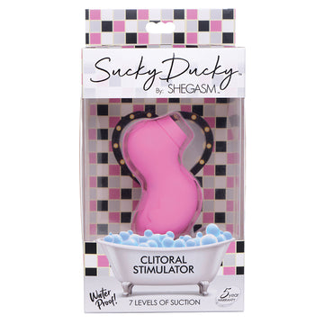 Shegasm Sucky Ducky 7x Clitoral Stimulator-Pink - Eros Fine Goods