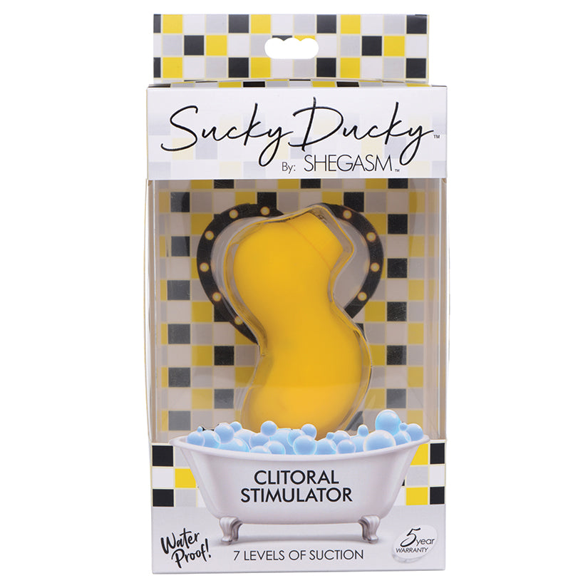 Shegasm Sucky Ducky 7x Clitoral Stimulator-Yellow - Eros Fine Goods