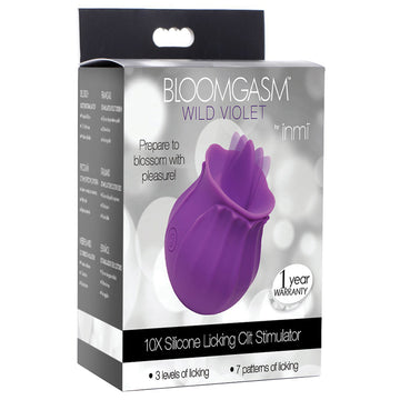 Bloomgasm 10x Clitoral Stimulator-Purple Rose - Eros Fine Goods