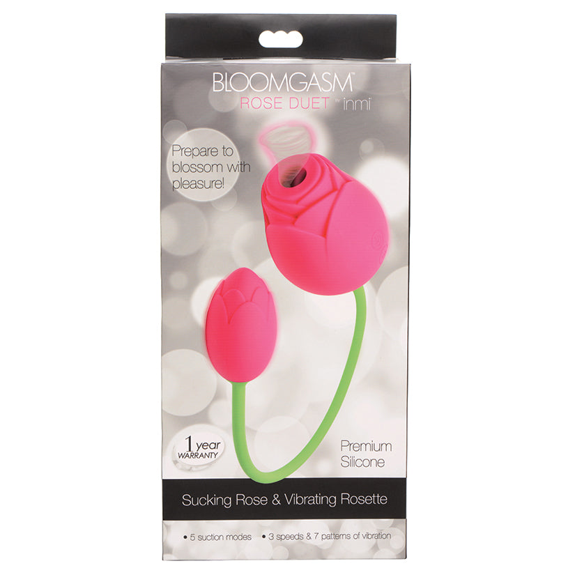 Bloomgasm Silicone 15x Sucking & Vibrating Rose - Eros Fine Goods