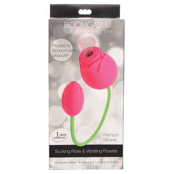 Bloomgasm Silicone 15x Sucking & Vibrating Rose - Eros Fine Goods