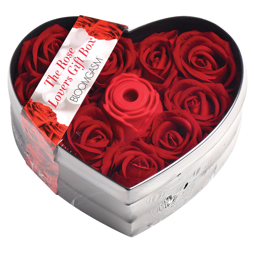 Bloomgasm Sucking Rose Heart Box-Red - Eros Fine Goods