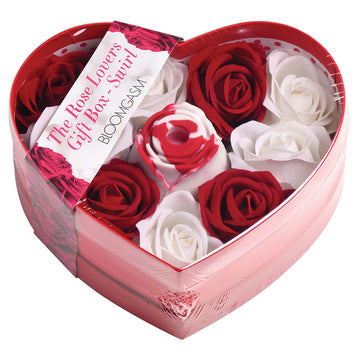 Bloomgasm Sucking Rose Heart Box-Red/White - Eros Fine Goods