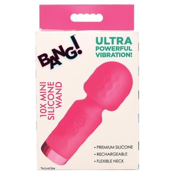 Bang 10X Mini Silicone Wand-Pink - Eros Fine Goods