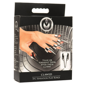 Master Series Clawed Sensation Play Rings 5pc - Eros Fine Goods