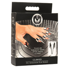 Master Series Clawed Sensation Play Rings 5pc - Eros Fine Goods