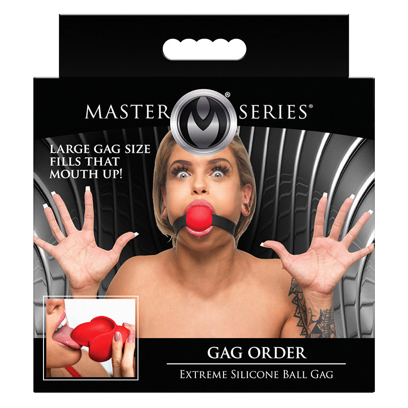 Master Series Gag Order Extreme Silicone Ball Gag - Eros Fine Goods