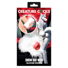 Creature Cocks Snow She Wolf Silicone Stroker - Eros Fine Goods