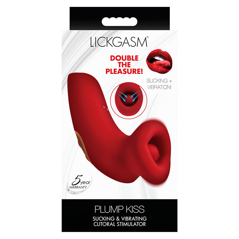 LickGasm Plump Kiss Sucking and Vibrating Clitoral Stimulator - Eros Fine Goods