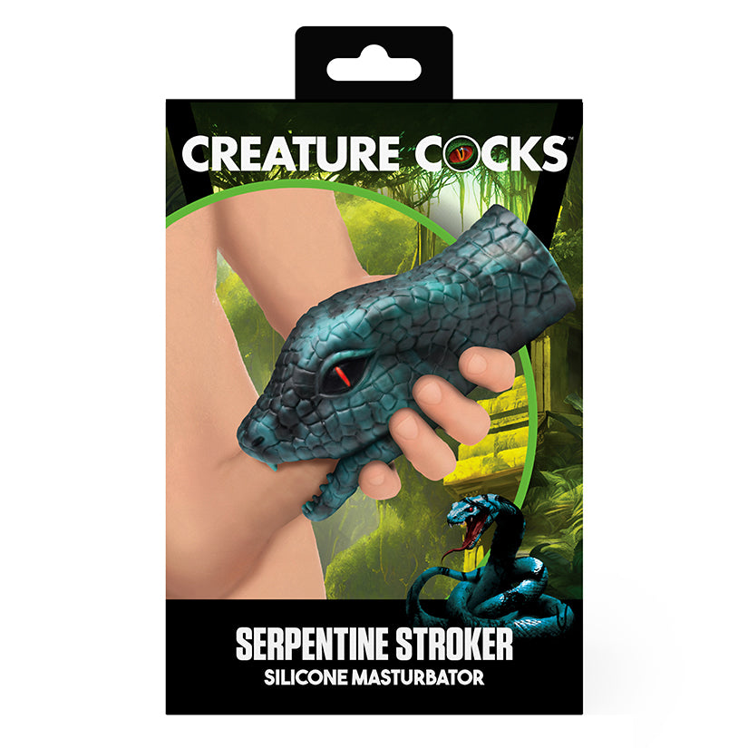 Creature Cocks Serpentine Stroker-Green - Eros Fine Goods