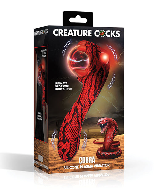Creature Cocks Cobra Scepter Plasma Vibrator - Red/black