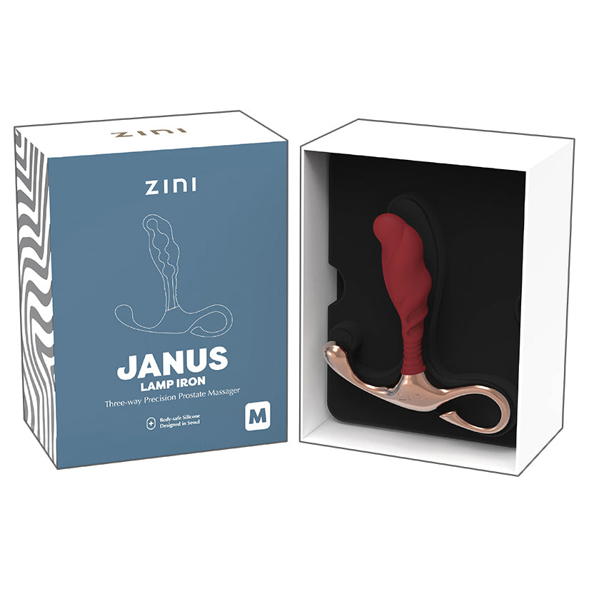 Zini Janus Lamp Iron-Bordeaux Medium - Eros Fine Goods