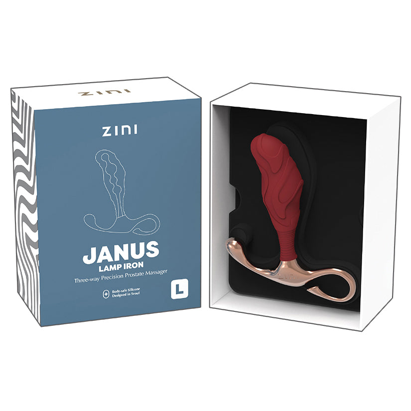 Zini Janus Lamp Iron-Bordeaux Large - Eros Fine Goods