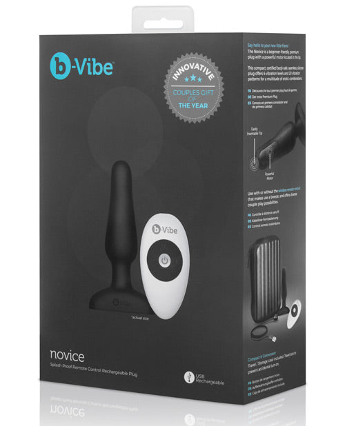 B-Vibe Remote Novice Plug - Eros Fine Goods