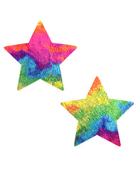 NevaNude Pasties - Rainbow Stars - Eros Fine Goods